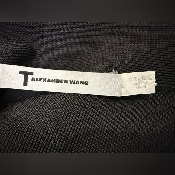 Alexander Wang Body-Con Knit Halter Dress in Black Size Medium - Picture 15 of 16